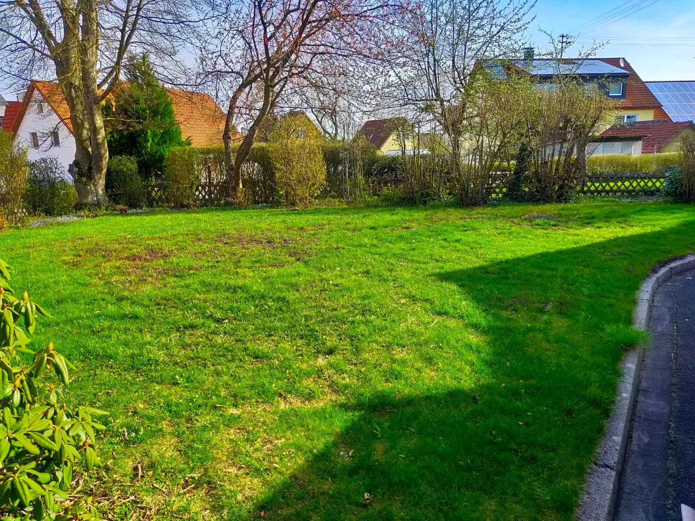 Vorher-Zustand: Rasenanlage · Neuanlage in Ulm